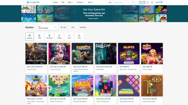 الربح من Swagbucks