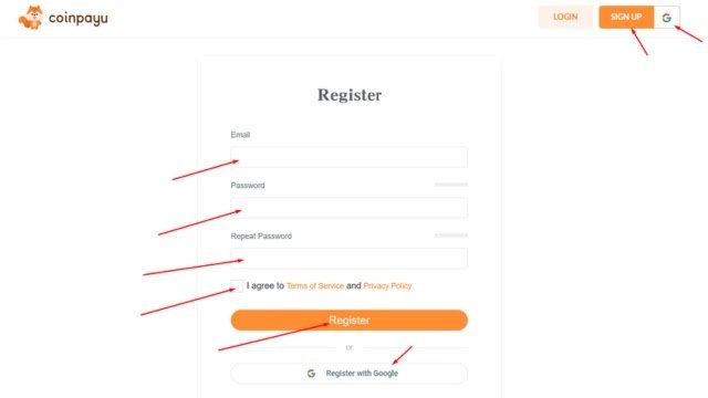 طريقة التسجيل فى موقع كوين باى يو(CoinPayU) شرح موقع كوين باى يو(CoinPayU)