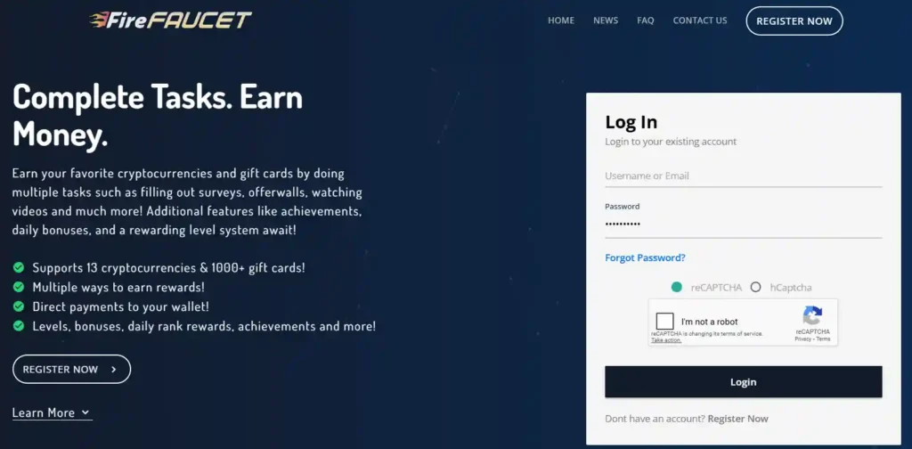 شرح موقع Fire Faucet