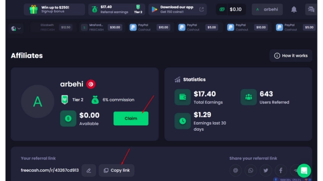 شرح العمل على موقع فري كاش كيفية الربح من تطبيق Free Cash وسحب الأرباح