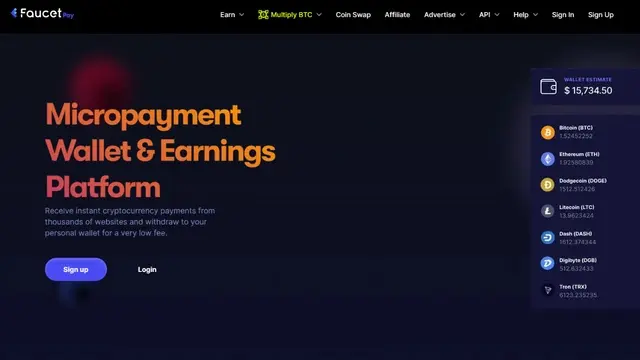 شرح محفظة faucetpay