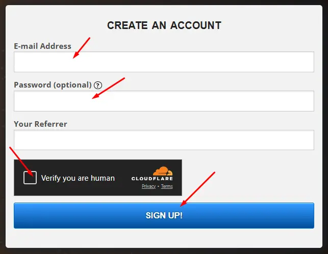 كيفية التسجيل في موقع Free Bitcoin