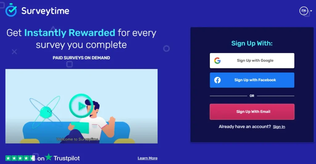 مراجعة موقع Surveytime