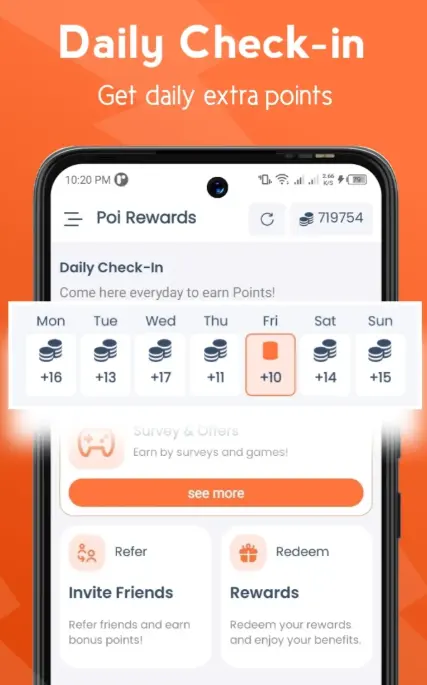 شرح تطبيق Poi Rewards لربح المال من الانترنت