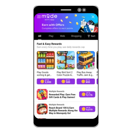 كسب المال من Mode Earn