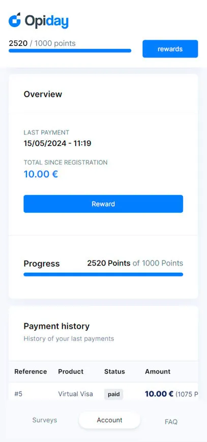 مراجعة موقع Opiday 2025: اربح المال عبر الإجابة على الاستبيانات
