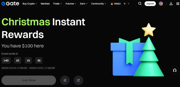 Gate Christmas Instant Rewards: اربح مكافآت USDT فورية في عرض الكريسماس