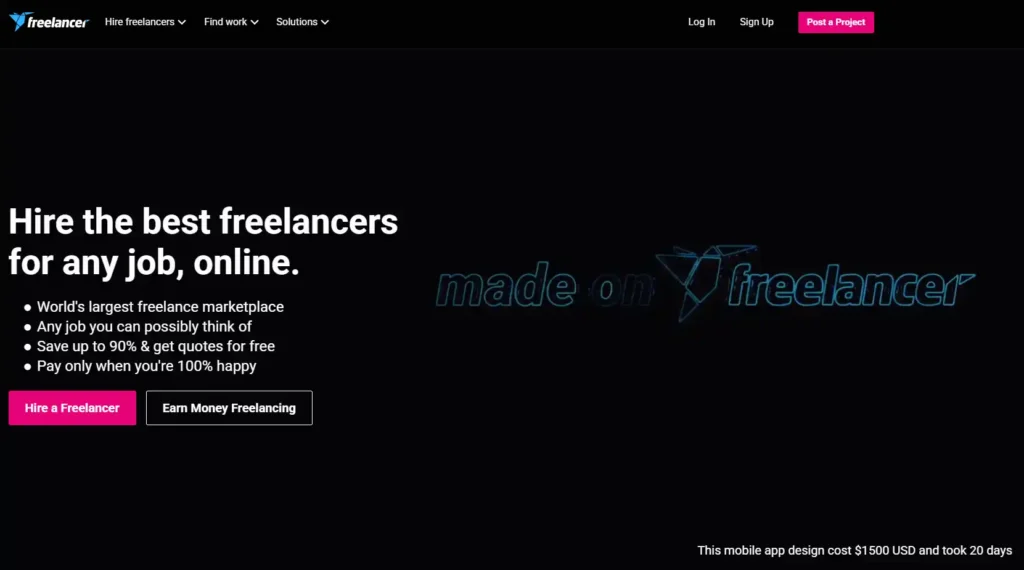شرح موقع freelancer كامل